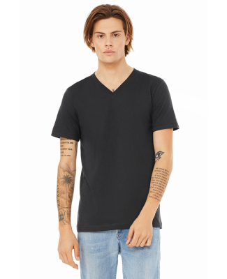 Bella + Canvas 3005 Unisex Jersey Short-Sleeve V-N in Dark grey
