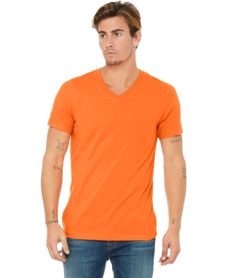 Bella + Canvas 3005 Unisex Jersey Short-Sleeve V-N in Orange