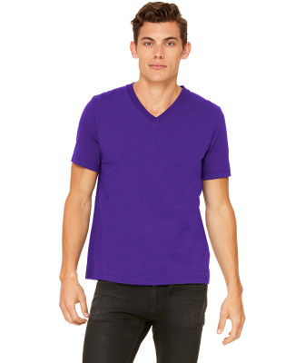 Bella + Canvas 3005 Unisex Jersey Short-Sleeve V-N in Team purple