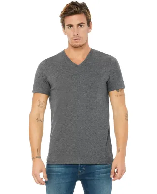 Bella + Canvas BC3005CVC Unisex CVC Jersey V-Neck  DEEP HEATHER