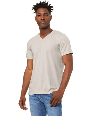 Bella + Canvas BC3005CVC Unisex CVC Jersey V-Neck  in Heather dust
