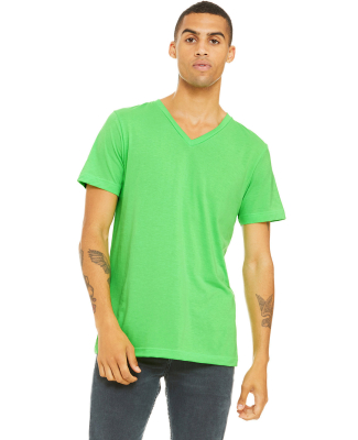 Bella + Canvas BC3005CVC Unisex CVC Jersey V-Neck  in Neon green