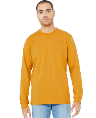Bella + Canvas 3501 Unisex Jersey Long-Sleeve T-Sh in Mustard
