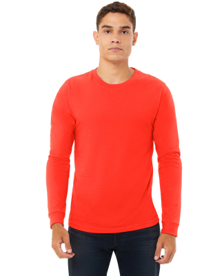 Bella + Canvas 3501 Unisex Jersey Long-Sleeve T-Sh in Poppy