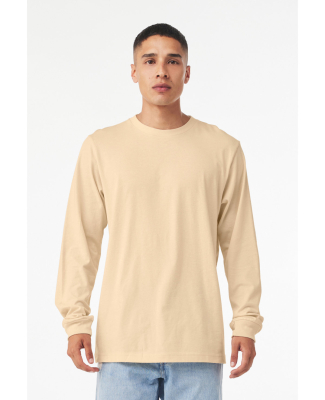 Bella + Canvas 3501 Unisex Jersey Long-Sleeve T-Sh in Soft cream