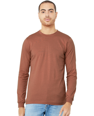 Bella + Canvas 3501 Unisex Jersey Long-Sleeve T-Sh in Terracotta