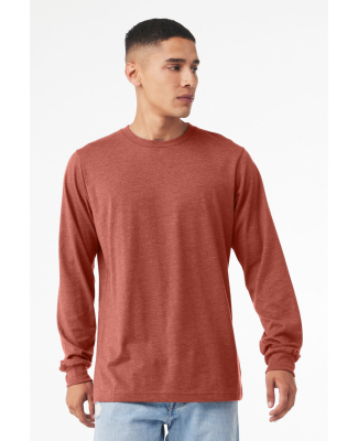Bella + Canvas BC3501CVC Unisex CVC Jersey Long-Sl in Heather clay