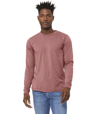 Bella + Canvas BC3501CVC Unisex CVC Jersey Long-Sl in Heather mauve