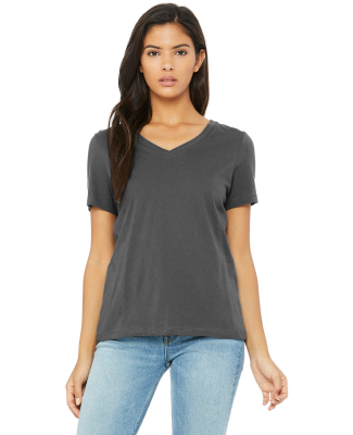 Bella + Canvas 6405 Ladies' Relaxed Jersey V-Neck  in Asphalt