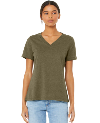 Bella + Canvas BC6405CVC Ladies' Relaxed Heather C in Heather olive