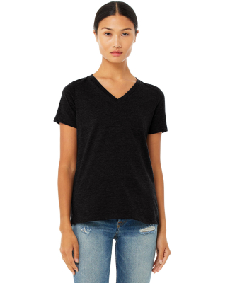 Bella + Canvas BC6405CVC Ladies' Relaxed Heather C in Solid black blend