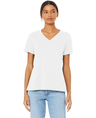 Bella + Canvas BC6405CVC Ladies' Relaxed Heather C in Solid white blend