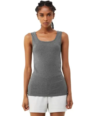 Bella + Canvas 1081 Ladies' Micro Ribbed Tank DEEP HEATHER