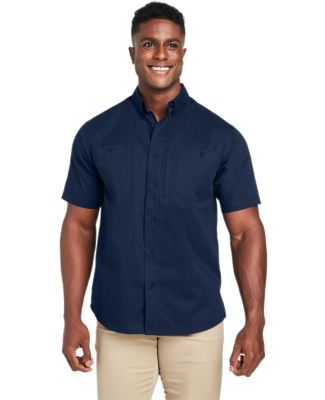 Harriton M585 Men's Advantage IL Short-Sleeve Work in Dark navy