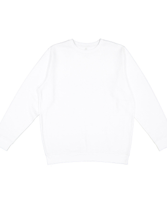 LA T 6925 Unisex Eleveated Fleece Sweatshirt in Red