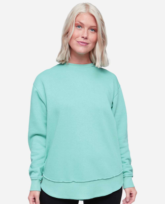 LA T 3525 Ladies' Weekend Tunic Fleece in Chill