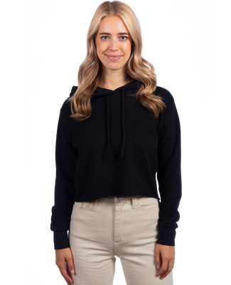 Next Level Apparel 9384 Ladies' Cropped Pullover H in Black