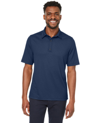 North End NE102 Men's Replay Recycled Polo in Classic navy