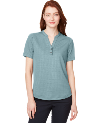 North End NE102W Ladies' Replay Recycled Polo in Opal blue
