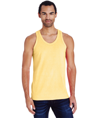 Hanes GDH300 Unisex Garment-Dyed Tank in Summer squash yellow