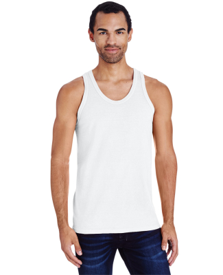Hanes GDH300 Unisex Garment-Dyed Tank in White