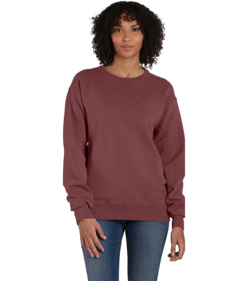 Hanes GDH400 Unisex Crew Sweatshirt in Cayenne