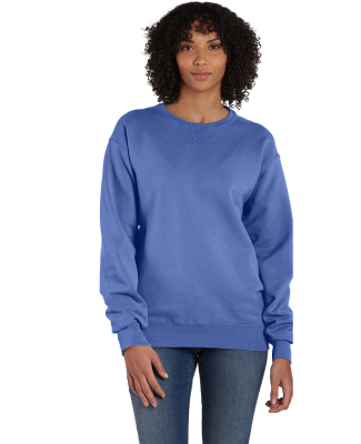 Hanes GDH400 Unisex Crew Sweatshirt in Deep forte blue