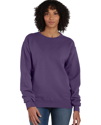 Hanes GDH400 Unisex Crew Sweatshirt in Grape soda