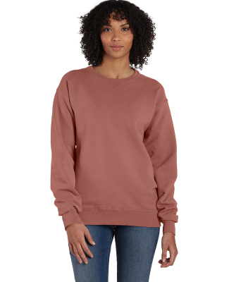 Hanes GDH400 Unisex Crew Sweatshirt in Mauve