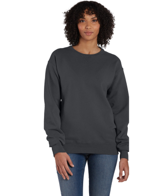 Hanes GDH400 Unisex Crew Sweatshirt in New railroad grey