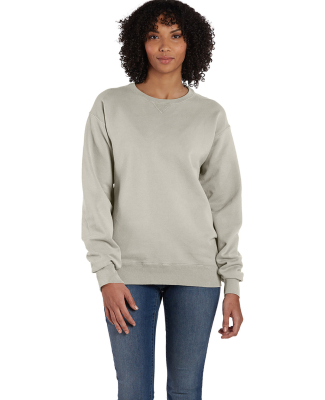 Hanes GDH400 Unisex Crew Sweatshirt in Parchment