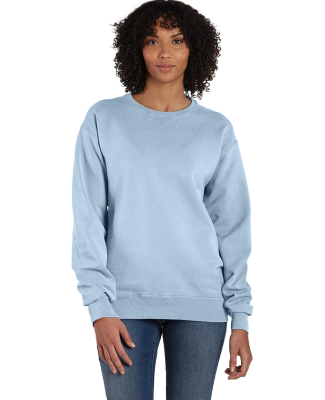 Hanes GDH400 Unisex Crew Sweatshirt in Soothing blue