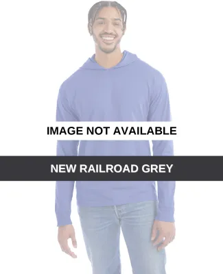 Hanes GDH280 Unisex Jersey Hooded T-Shirt New Railroad Grey