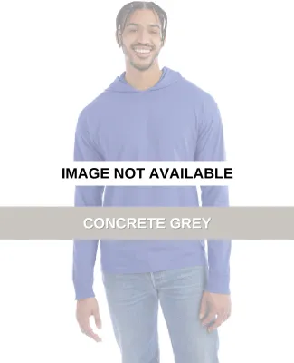 Hanes GDH280 Unisex Jersey Hooded T-Shirt Concrete Grey