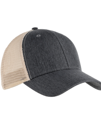 Big Accessories BA540P Sport Ponytail Trucker in Black/ tan