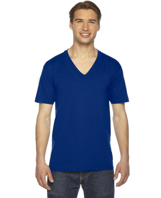 American Apparel 2456 Unisex USA Made Fine Jersey  in Lapis