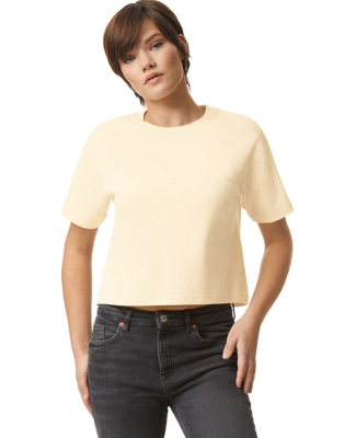 American Apparel 102 Ladies' Fine Jersey Boxy T-Sh in Creme