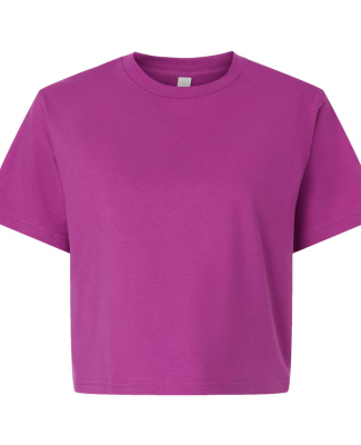 American Apparel 102 Ladies' Fine Jersey Boxy T-Sh in Super pink