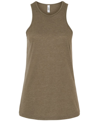 American Apparel 101CVC Ladies' CVC Racerback Tank in Heather army