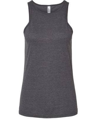 American Apparel 101CVC Ladies' CVC Racerback Tank in Heather charcoal