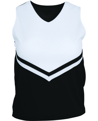 Augusta Sportswear 9110 Ladies' Pride Shell in Black/ white/ white