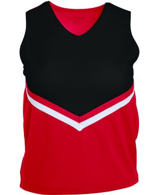Augusta Sportswear 9110 Ladies' Pride Shell in Red/ black/ white