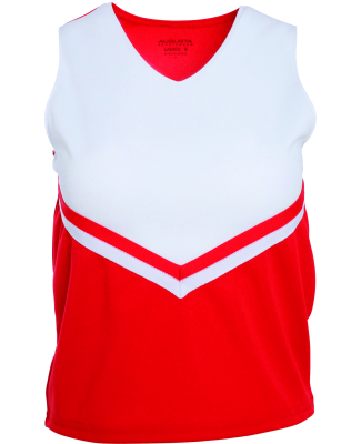 Augusta Sportswear 9110 Ladies' Pride Shell in Red/ white/ white