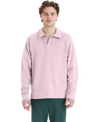 Comfortwash by Hanes GDH490 Unisex Garment Dye Pol in Cotton candy