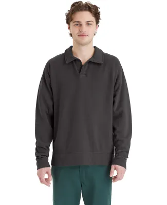 Comfortwash by Hanes GDH490 Unisex Garment Dye Pol in New railroad gry