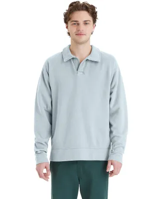 Comfortwash by Hanes GDH490 Unisex Garment Dye Pol in Soothing blue