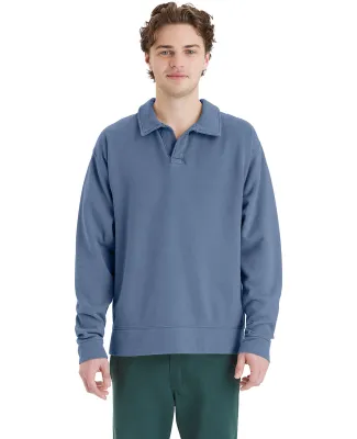 Comfortwash by Hanes GDH490 Unisex Garment Dye Pol in Saltwater