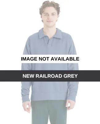 Comfortwash by Hanes GDH490 Unisex Garment Dye Pol New Railroad Grey