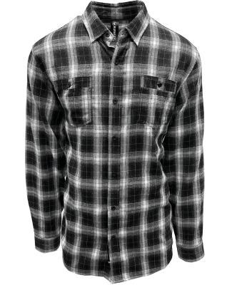 Burnside Clothing 8220 Men's Perfect Flannel Work  in Black/ white