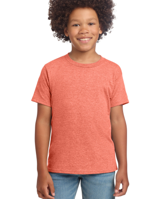 Gildan 64000B Youth Softstyle T-Shirt in Heather orange